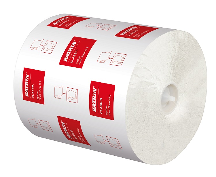 PAPIERHANDTUCHROLLEN 2-LAGIG 160M 6 ROLLEN Ø19cm weiss 711 Bl., 21cm, 2x23g/m²