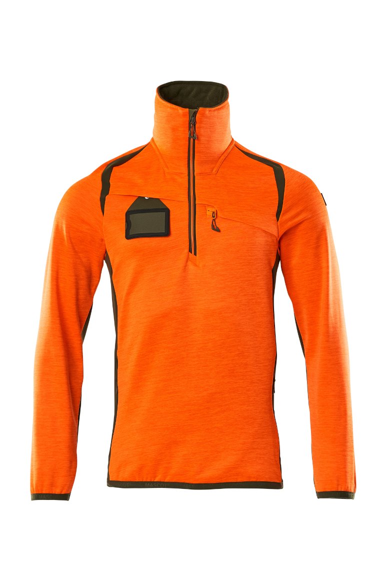MASCOT ACCELERATE SAFE Fleecepullover mit kurzem Reißverschluss