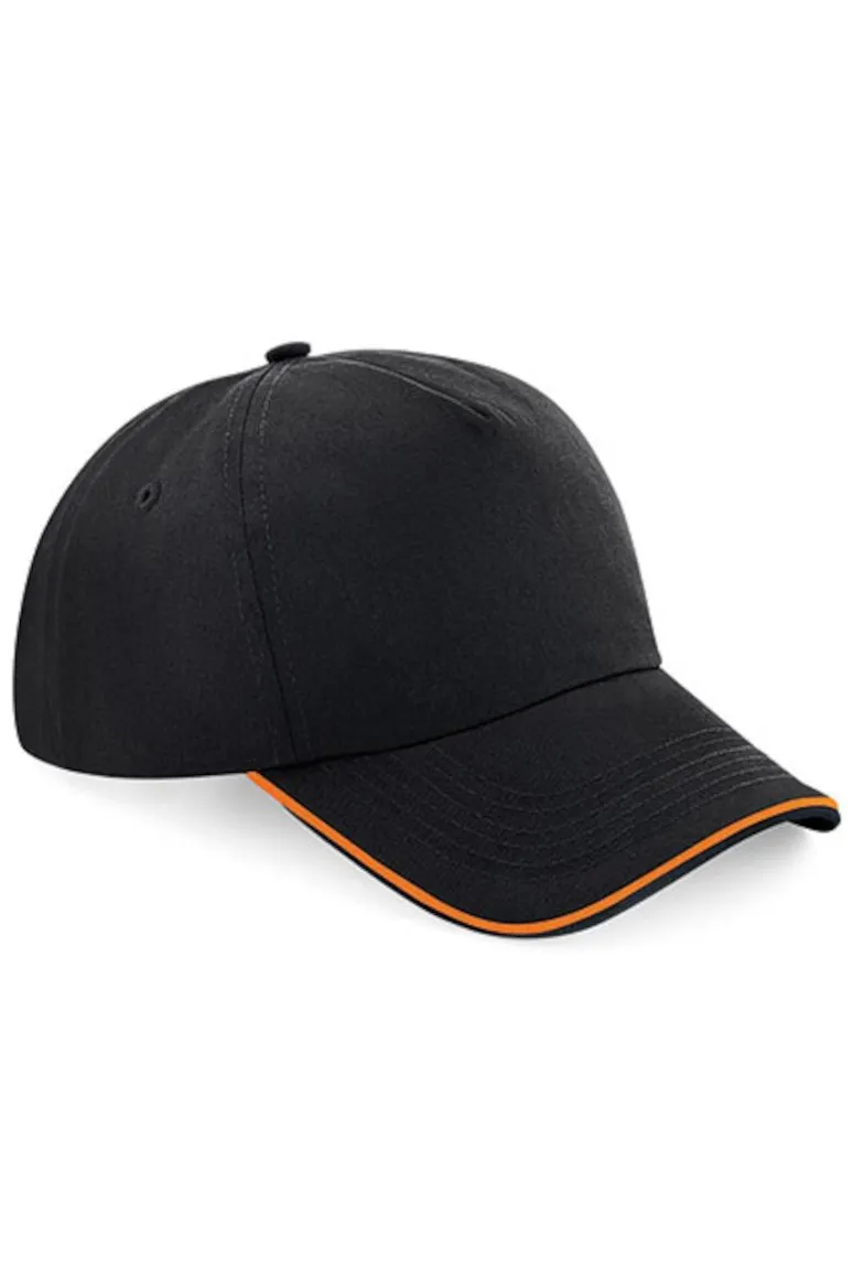 Beechfield Authentic 5 Panel Cap - Piped Peak