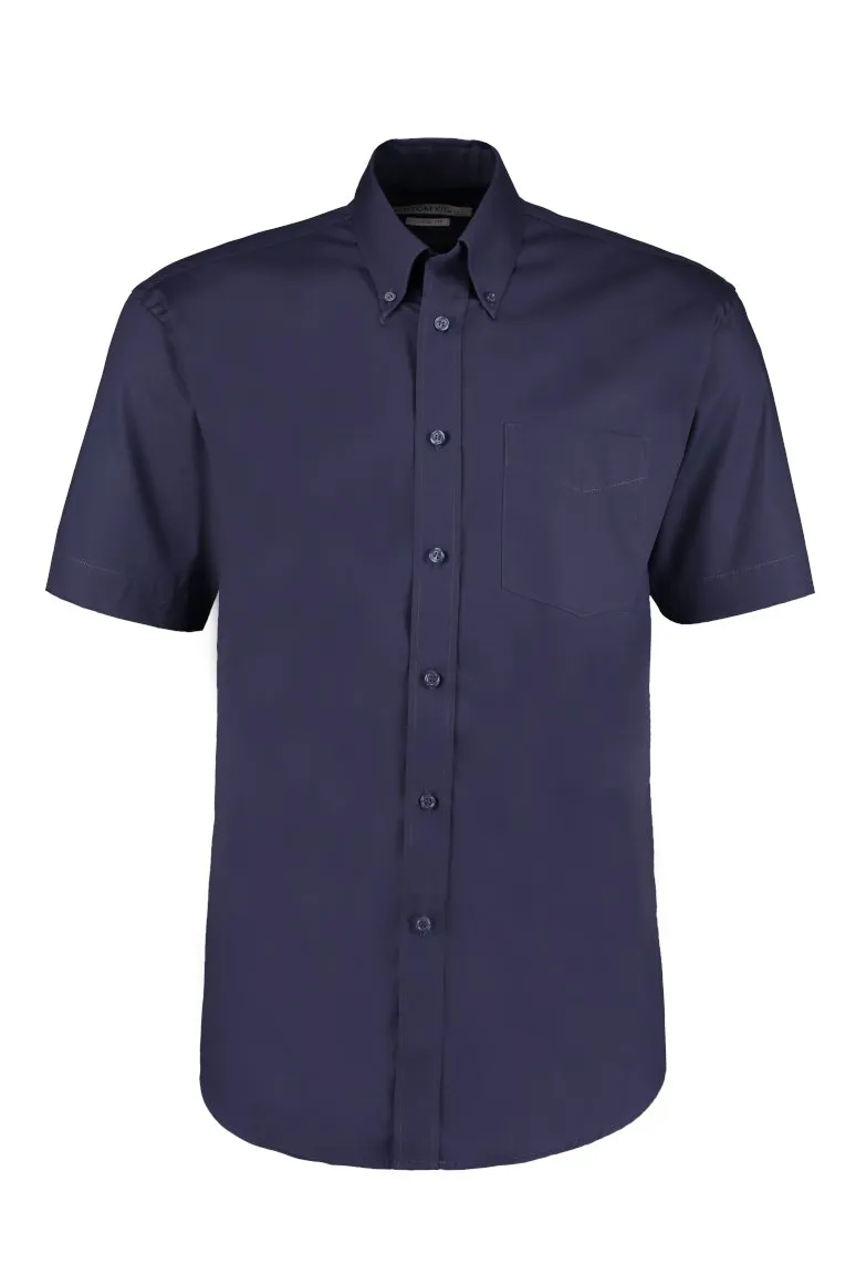 Kustom Kit Classic Fit Premium Oxford Shirt Short Sleeve Herren