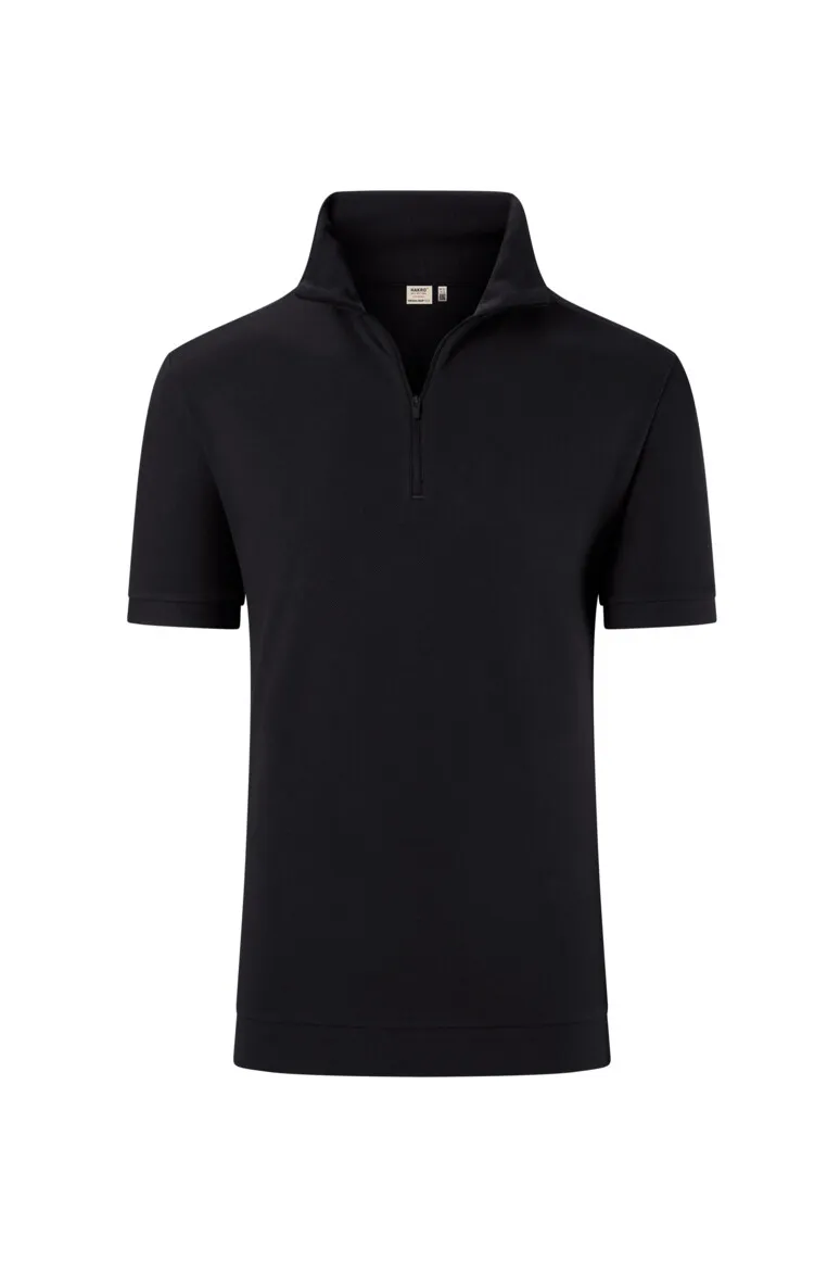 HAKRO Zip-Shirt Unisex PIQUÉ MIKRALINAR® ECO