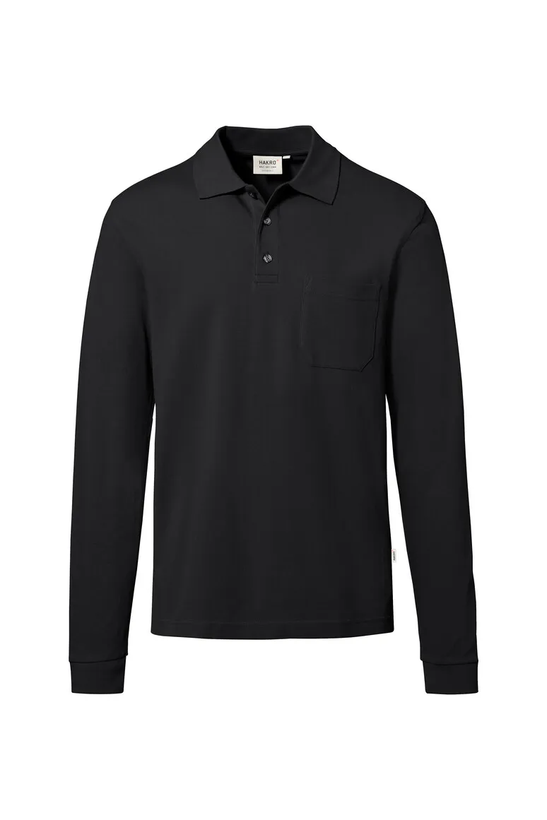 HAKRO Pocket-Longsleeve-Polo Unisex MIKRALINAR® ECO